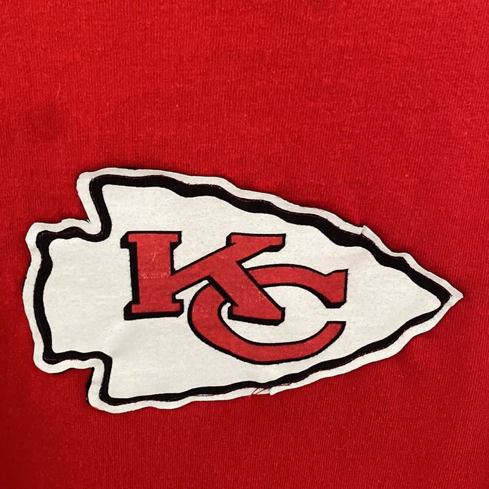 Red Kansas City cheif s cropped red long sleeve turtleneck - Picture 3 of 5